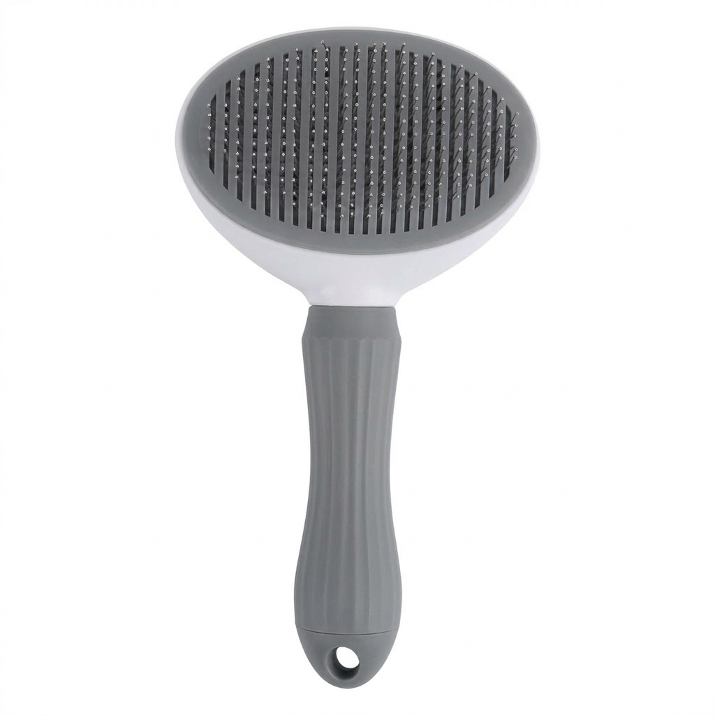 Self-Cleaning Pet Grooming Brush – Easy Hair Removal for Dogs & Cats