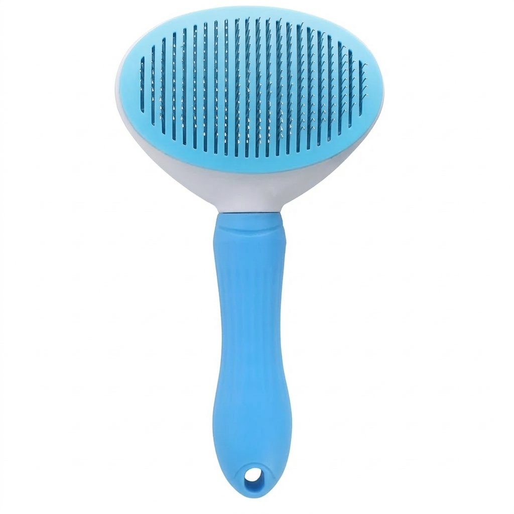 Self-Cleaning Pet Grooming Brush – Easy Hair Removal for Dogs & Cats