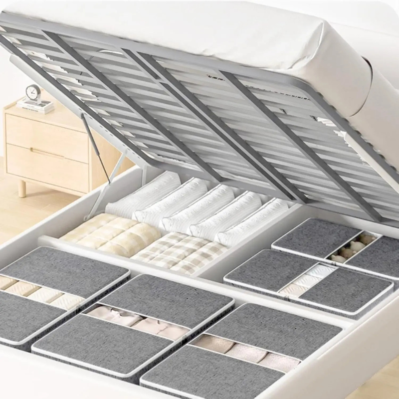Under Bed Storage Container – Foldable Clothes Organizer with Zipper
